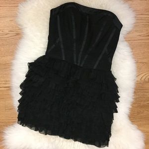 Bisou Bisou - Black corset mini dress, XS